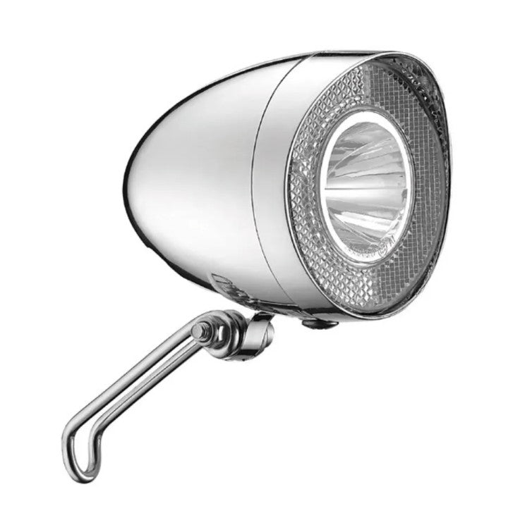 Klassischer Hollandrad LED-Scheinwerfer Nabendynamo Schalter, Retro Design – 20 Lux
