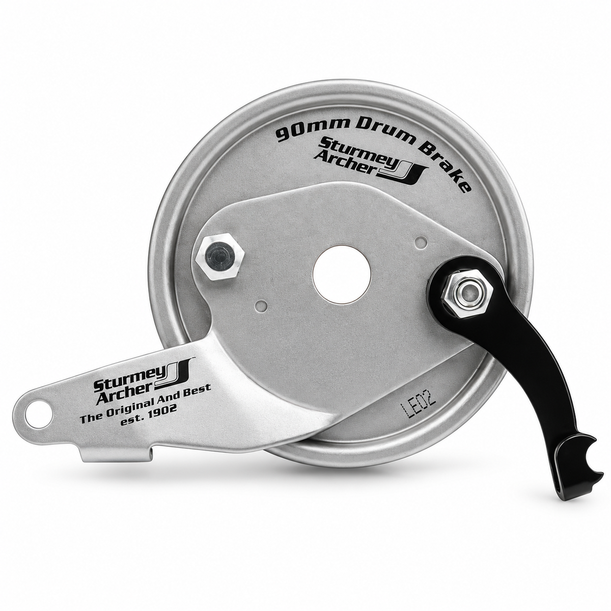 Trommelbremse Bremsplatte hinten mit Bremsbelägen | Sturmey-Archer HSB315 für ABC-Nabe