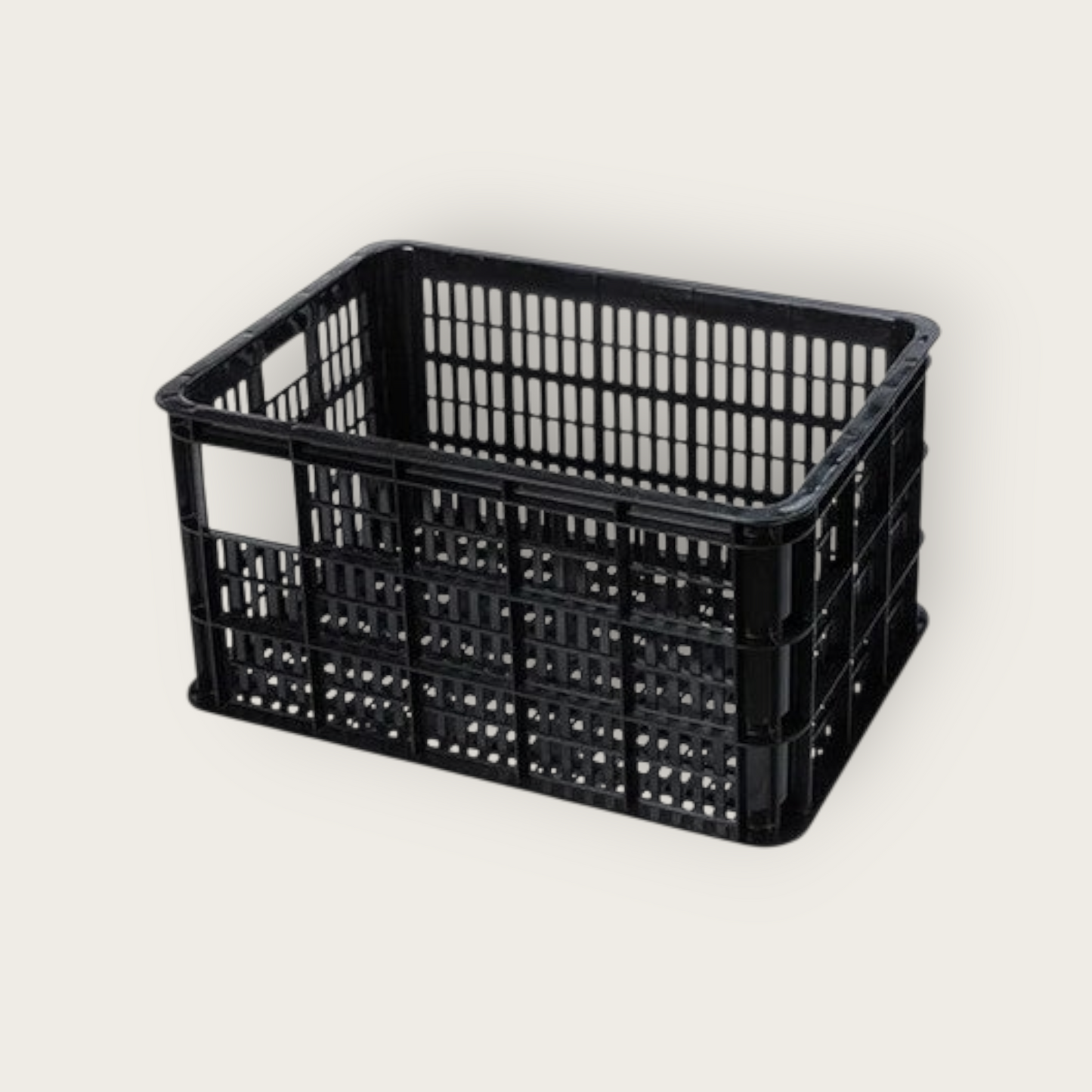 Basil Fahrradkiste L – 40 Liter, schwarz | Hollandrad Transportgepäckträger