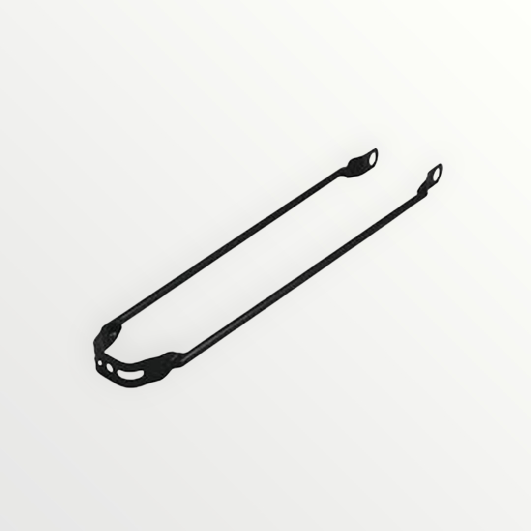 Hollandrad Schutzblechstrebe Tour 28 x 1 1/2" | Stahl, Schwarz glänzend, vorne