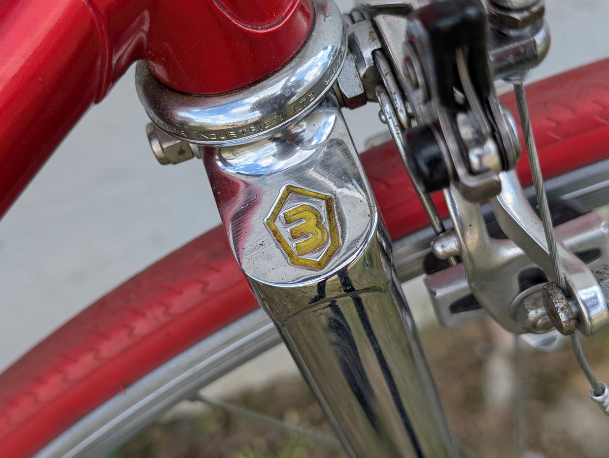 Basso Vintage-Rennrad Rot-Metallic | Shimano Golden Arrow, RH 53