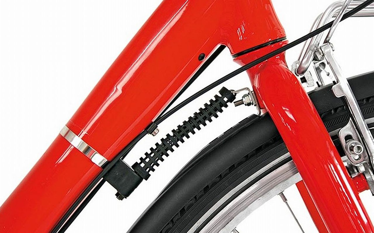 Hebie Lenkungsdämpfer montiert zwischen Rahmen und Gabel