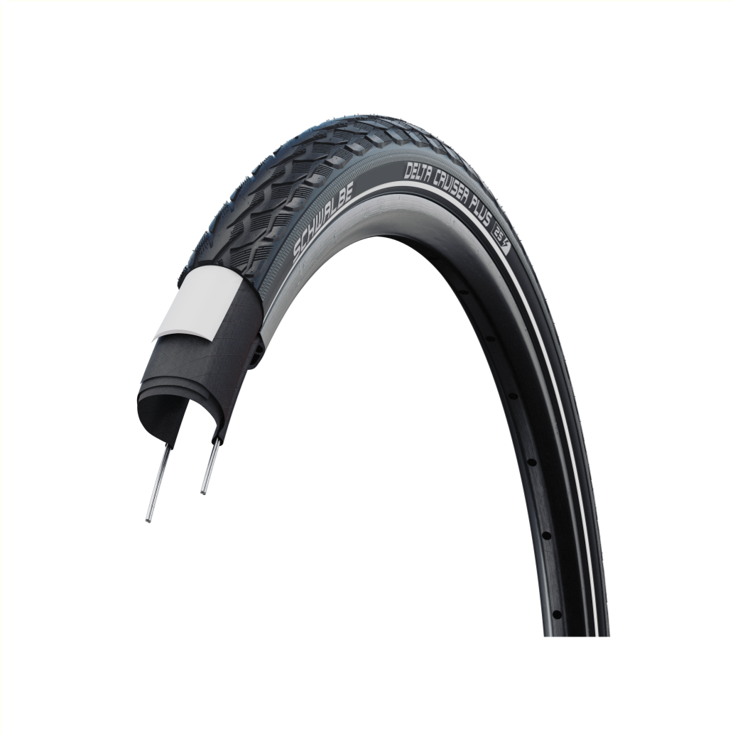 Schwalbe Delta Cruiser Plus Reifen 28 x 1 1/2 (40-635) schwarz Reflex