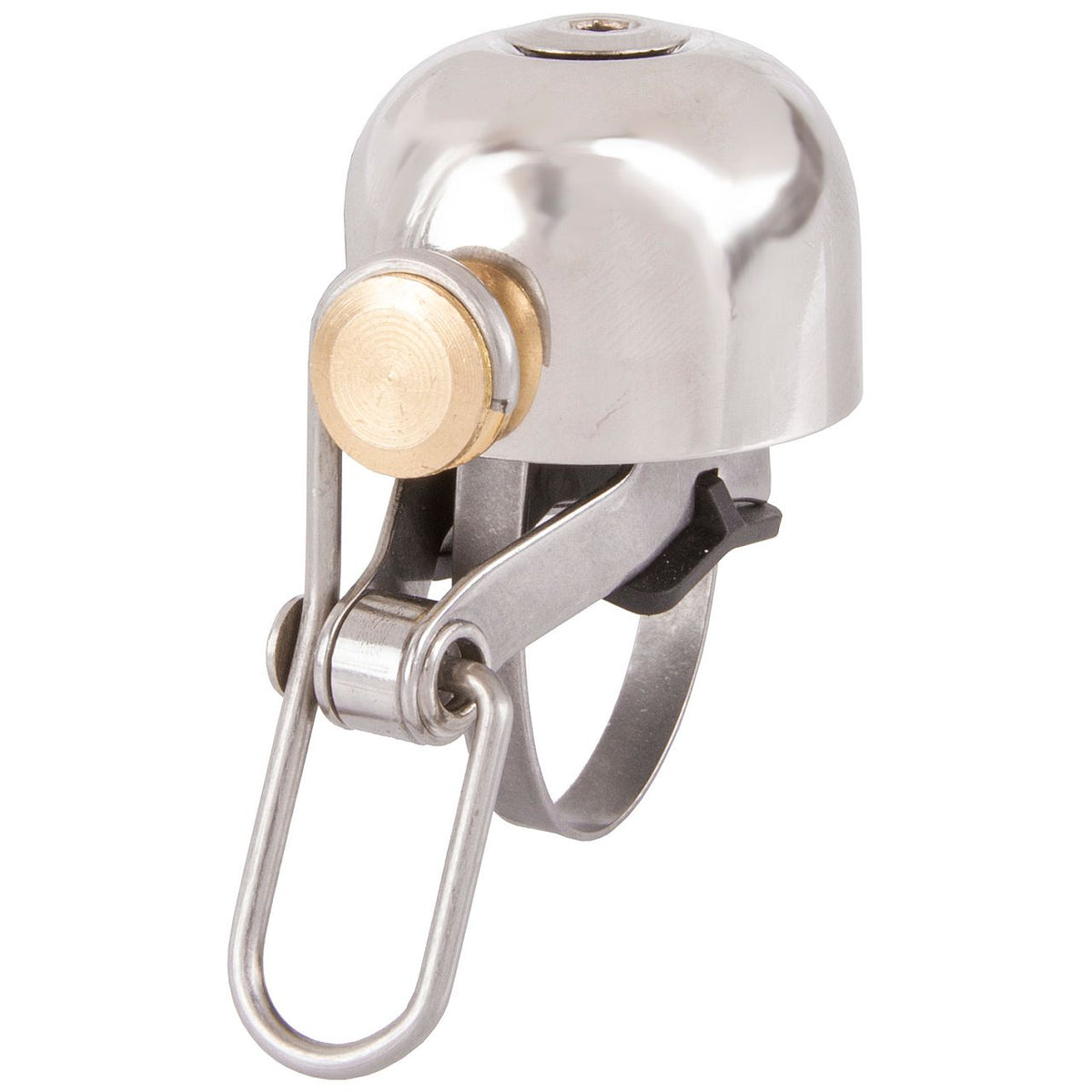 Bella C-Yell Mini-Fahrradklingel 30 mm silber für Rennrad