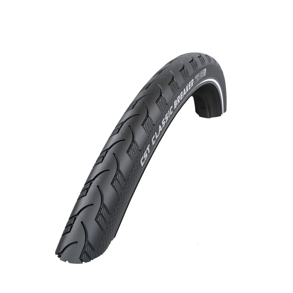 CST Classic Breaker Hollandrad Reifen 28 x 1 1/2 Zoll in Schwarz mit Reflexstreifen