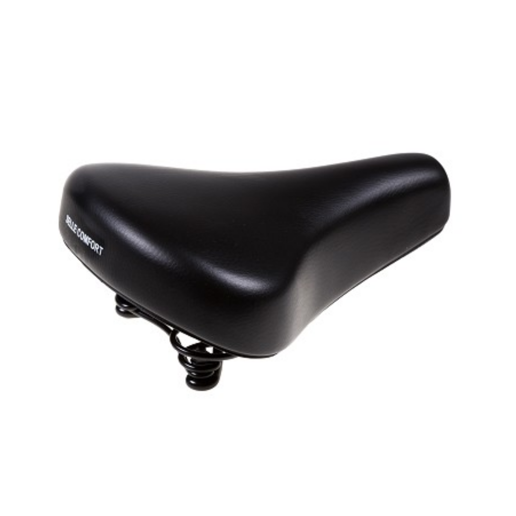 Hollandrad-Sattel Selle Comfort City Foam in Schwarz mit Federn, Seitenansicht