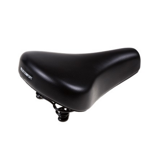 Hollandrad-Sattel Selle Comfort City Foam in Schwarz mit Federn, Seitenansicht