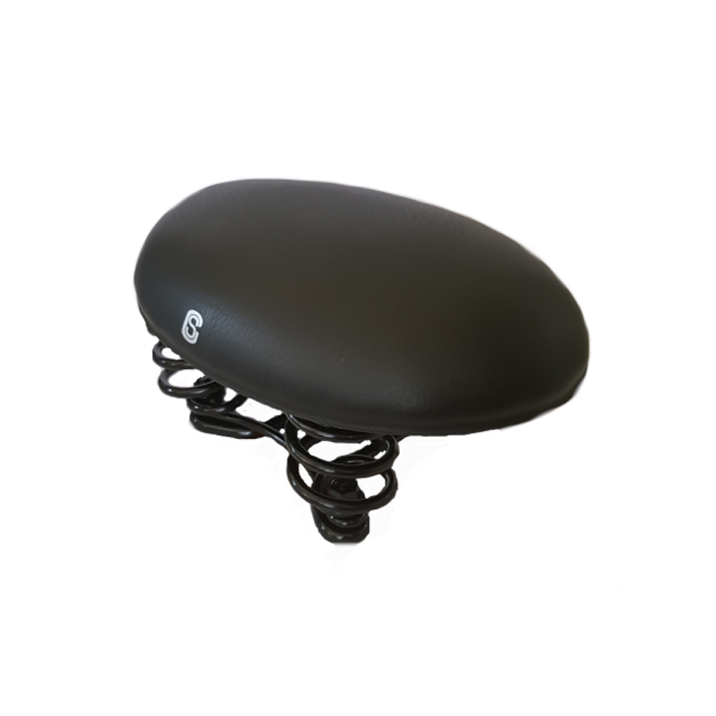 Rocksattel Selle Comfort Rok in Schwarz – ovaler Hollandrad-Sattel ohne Nase mit Federn