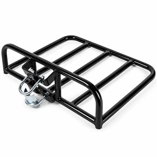 Hollandrad Frontgepäckträger breit 40 x 31 cm | Lenker-/Steuerrohrmontage, Schwarz, bis 15 kg