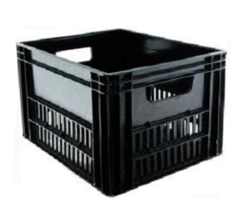 Original Hollandrad Transportkiste - Transportbox Amsterdam, Schwarz, 40 L