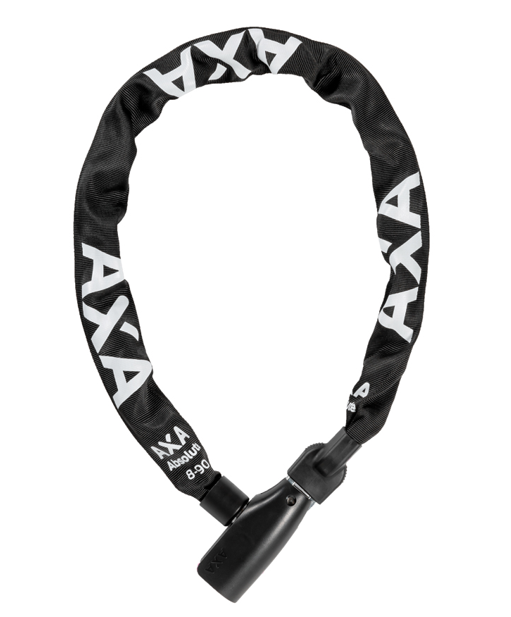 AXA Absolute 8-90 Kettenschloss | ideal für Hollandrad Klassiker, Schwarz