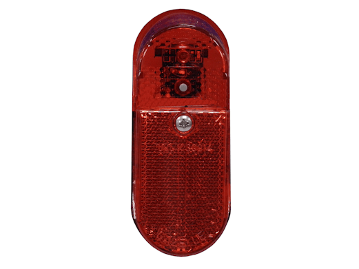 Gazelle LED-Rücklicht XB oval mit Batterie für Schutzblechmontage