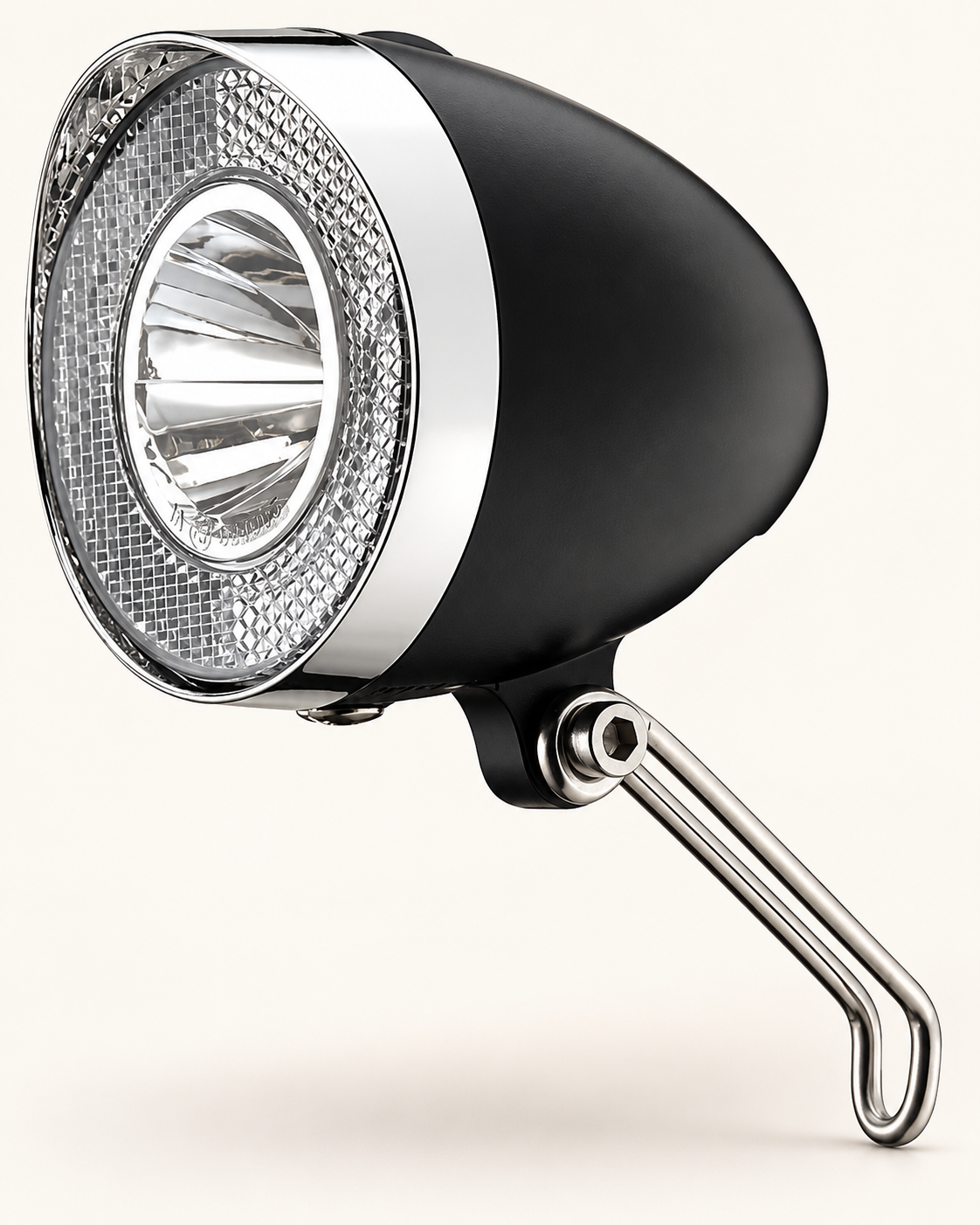 Hollandrad LED-Scheinwerfer, schwarz | Batteriebetrieb, 20 Lux, StVZO