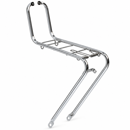 Hollandrad Frontgepäckträger Schmal - Transportgepäckträger 30 x 15 cm, verchromt