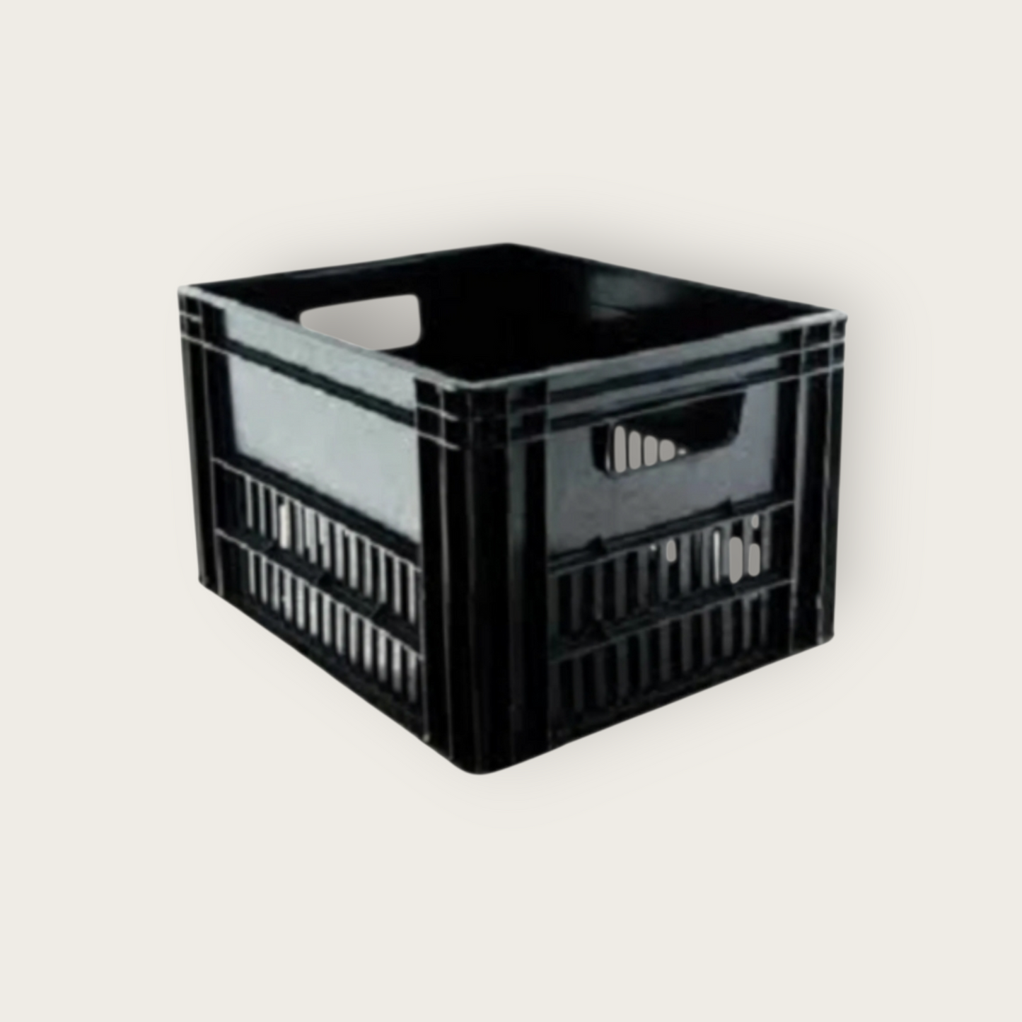 Original Hollandrad Amsterdam Kiste für Transportgepäckträger, Schwarz, 40 L