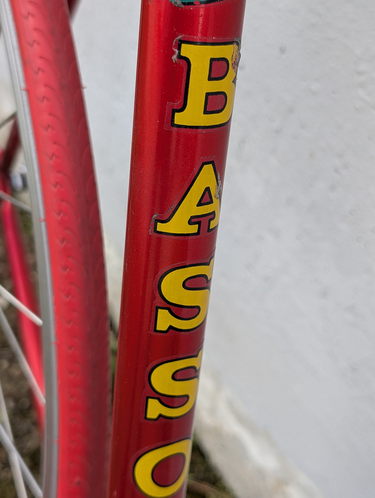 Basso Vintage-Rennrad Rot-Metallic | Shimano Golden Arrow, RH 53