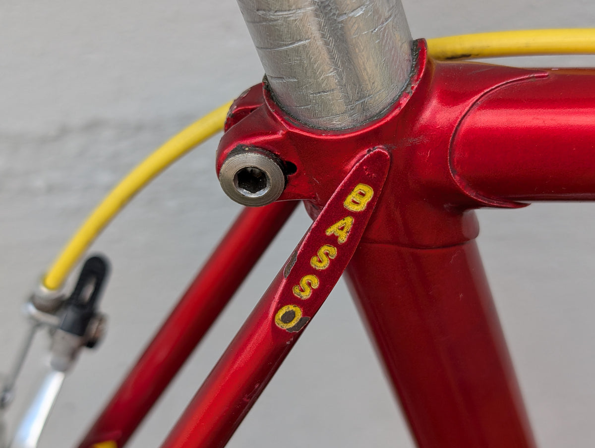 Basso Vintage-Rennrad Rot-Metallic | Shimano Golden Arrow, RH 53