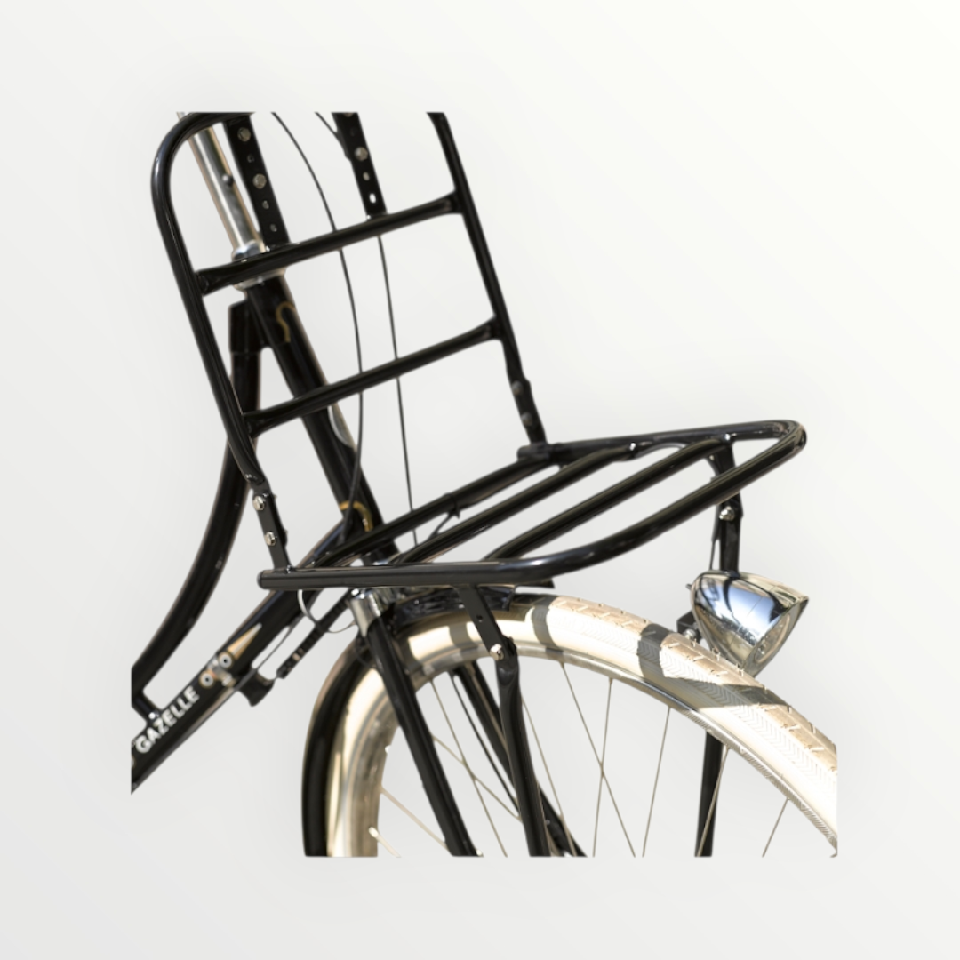 Hollandrad Frontgepäckträger Original Klassik - Transportgepäckträger 30 x 30 cm, Schwarz