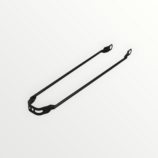 Hollandrad Schutzblechstrebe Tour 28 x 1 1/2" | Stahl, Schwarz glänzend, vorne