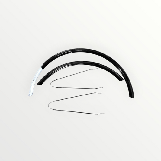 Hollandrad Schutzblech-Set Tour 28 x 1 1/2", Stahl, schwarz, 55 mm inkl. Streben