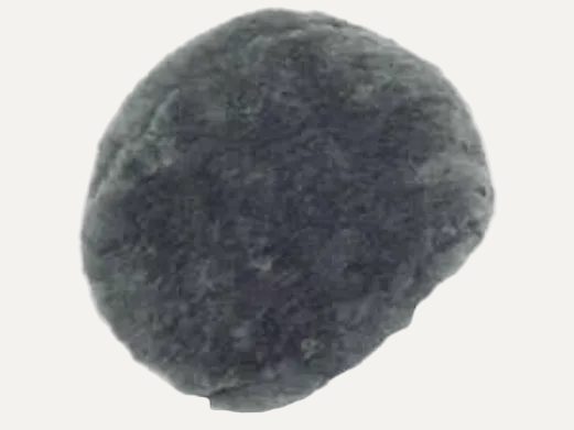 Sattelbezug Schaffell Rock-Modell grau – freigestellt